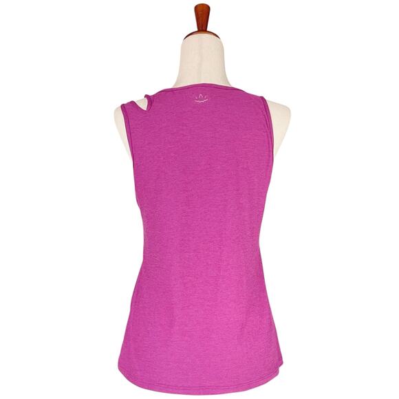 BEYOND YOGA Featherweight Open Up Active Tank in Magenta Heather Size M - Picture 6 of 8
